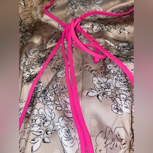 Oober Swank Women Open Front Drape Tie Front Kimono Large - Picture 4 of 6
